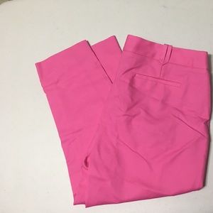 Womens Capri Pants 12 Dark Pink Daphin Classic Fit